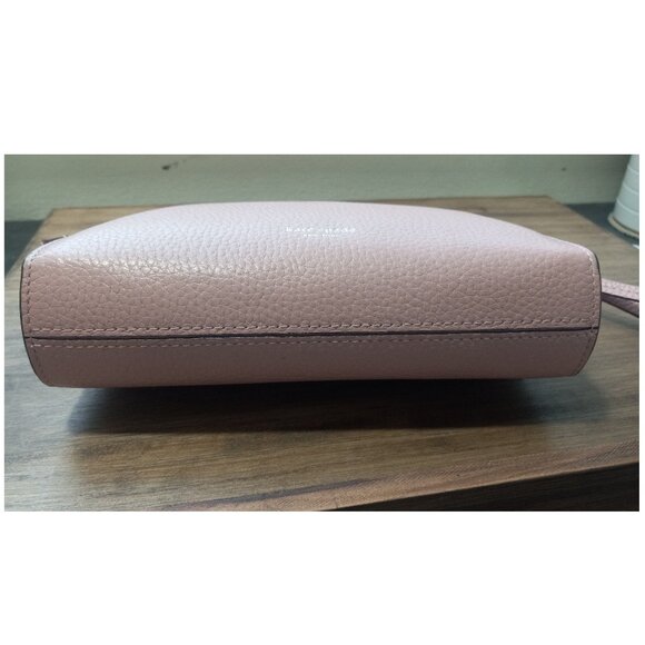 💲💲💲SALE‼️🎉Kate Spade FuFu Pink Pebbled Leather Pouch Wristlet - Picture 6 of 14